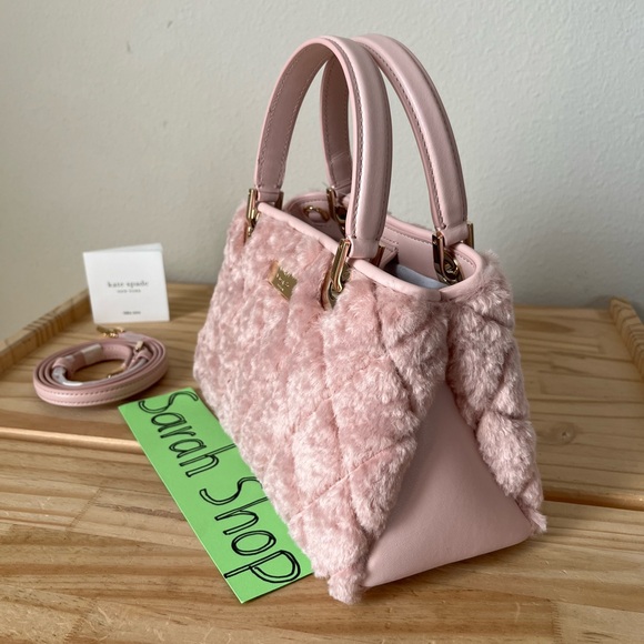 ♠️Kate Spade Carey Faux Fur Small Sullivan Satchel - Picture 3 of 14